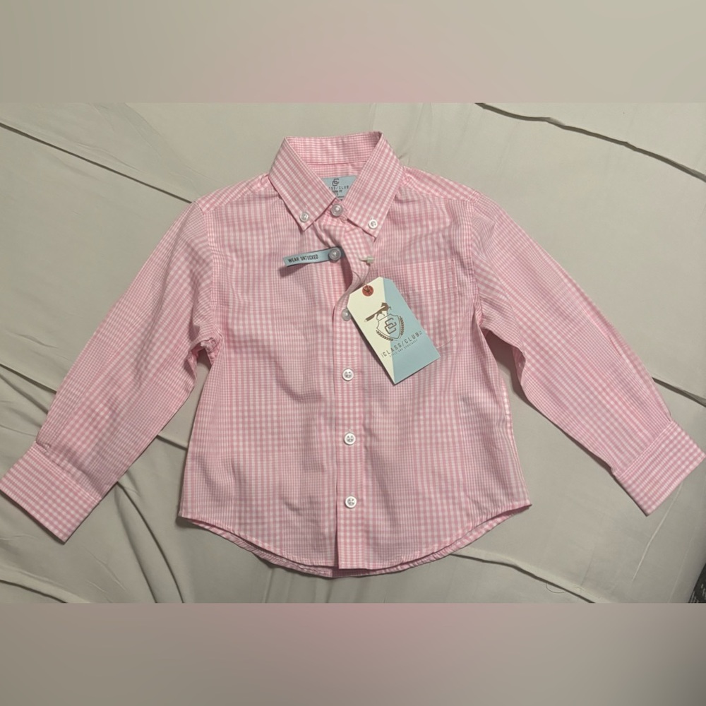 Class Club shirt boys Pink Check Untuck dress-casual
Summer Fall NWT